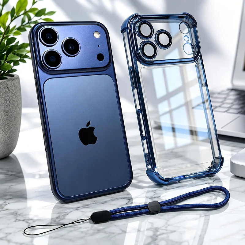 Wrist Wraps - Luxuriöse Transparente Stoßfeste Handyhülle für iPhone