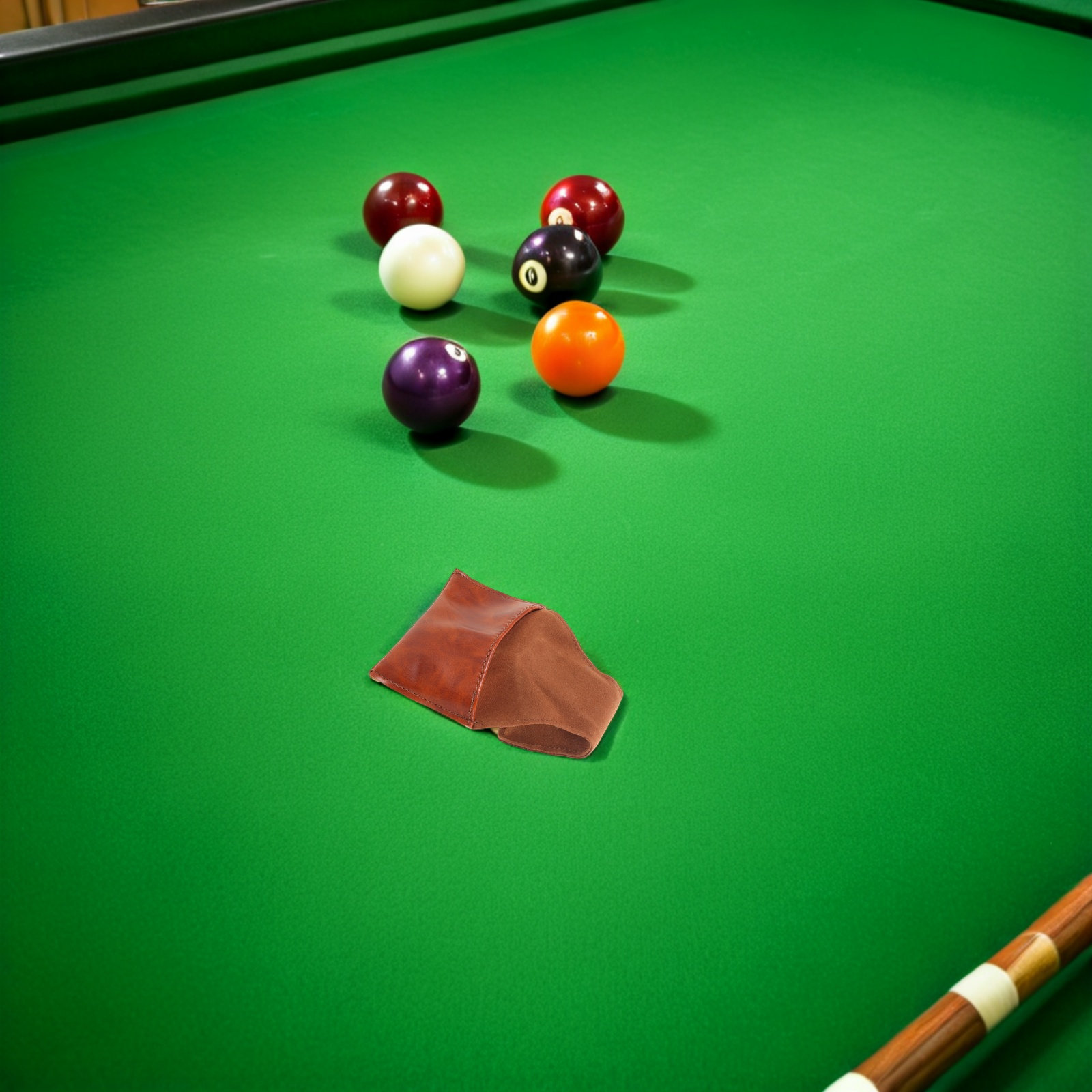 Chalk Bag - Pool-Kreidehalter, tragbare PU-Snooker-Kreidetasche, schützende, staubdichte Tasche