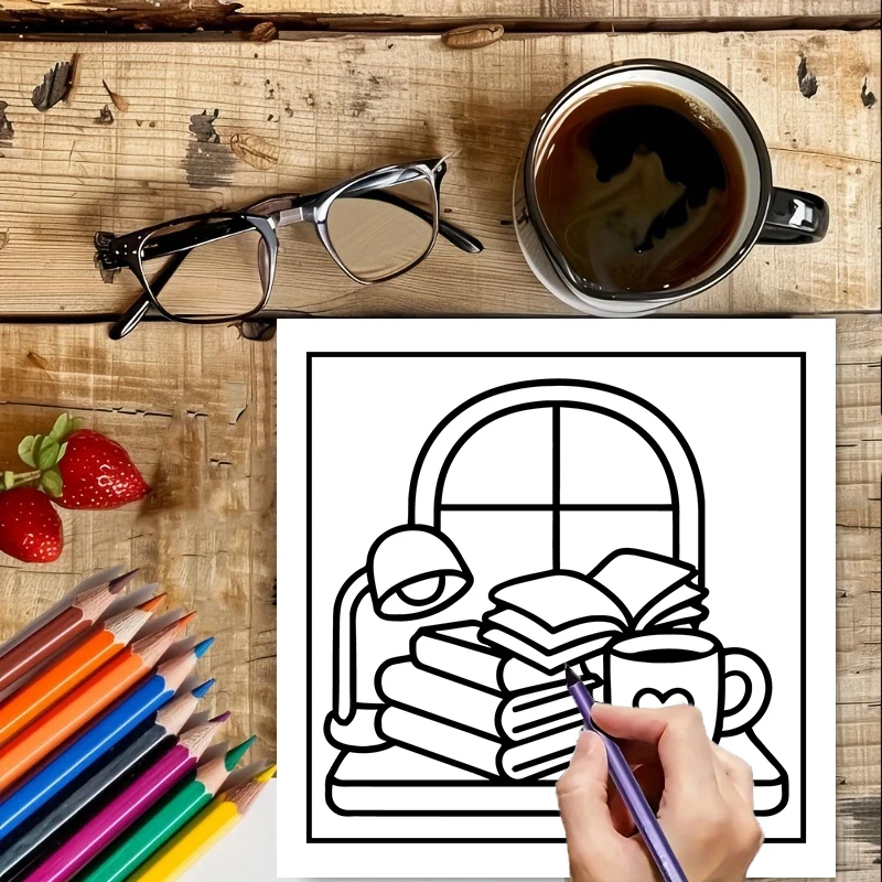 Malbuch für Buchliebhaber für  – Chalk Bag Bewertung und Preis